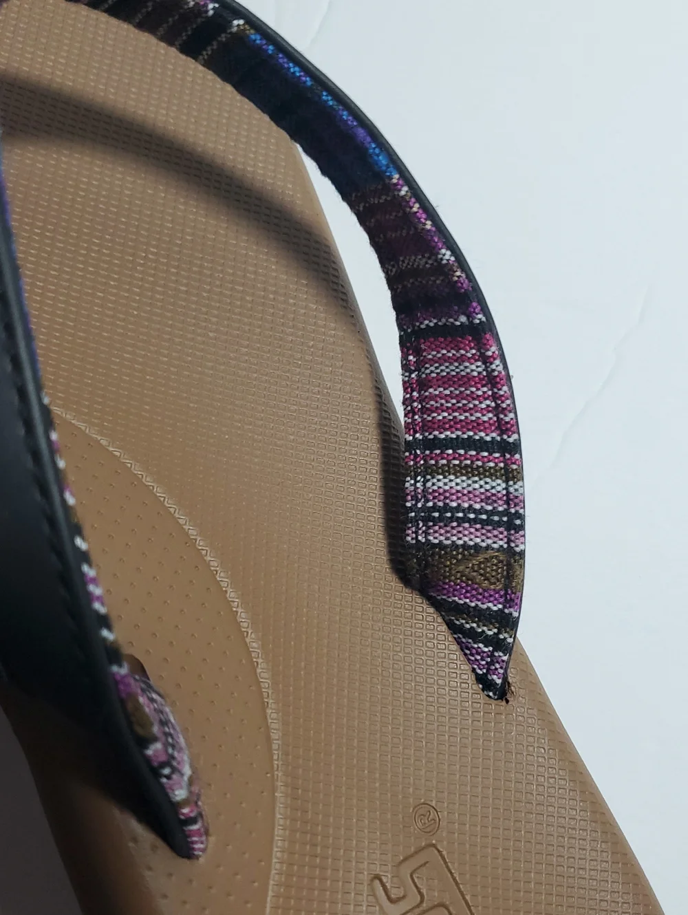 Flojos Flip Flops Size 9 Black Tan Women 9